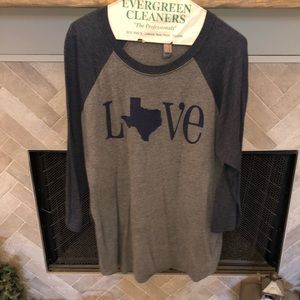 Charlie Southern Texas Love 3/4 tee